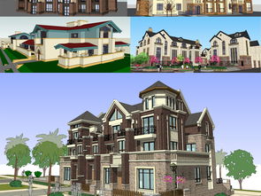 精品住宅小區(qū)建筑設(shè)計 SU模型與植物景觀庫的融合之美